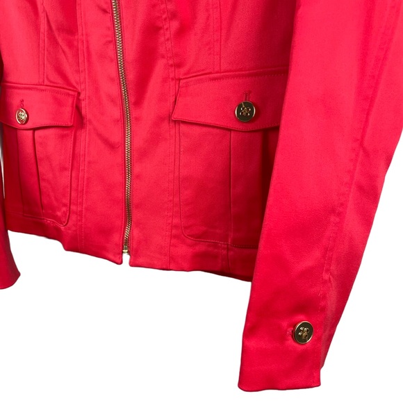 CHARTER CLUB ZIPPER BLAZER | Deep Pink | Size 4 - Picture 3 of 4